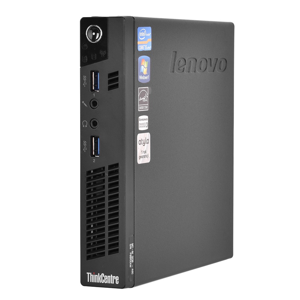Mini komputer PC Lenovo ThinkCentre M92p Tiny i5-3470T/8GB/750GB HDD/bez OS - 12255