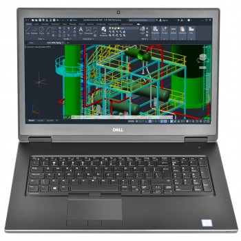Laptop DELL Precision 7730  i9-8950HK/64GB/1TB SSD NVMe/Nvidia Quadro P4200/17"/W11P