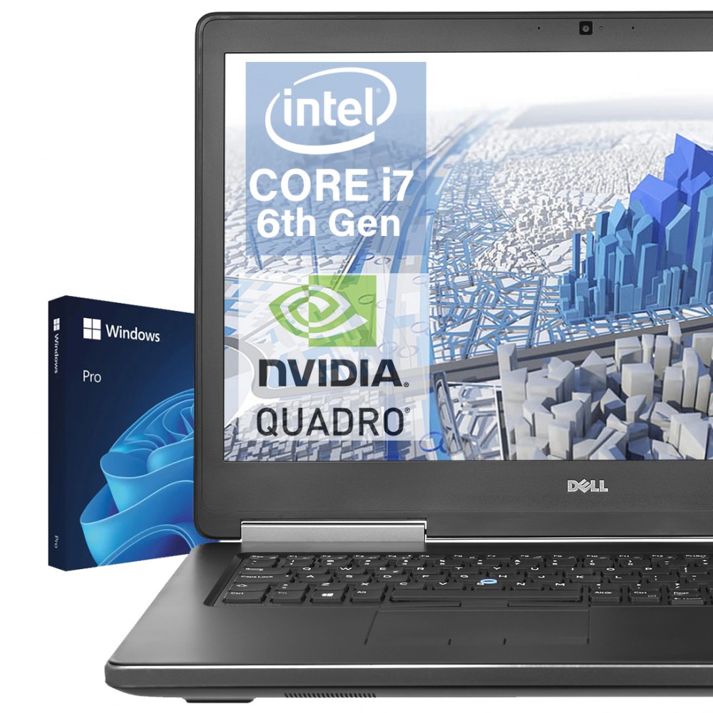 DELL Precision 7520 W11Pro/15,6"/i7-6820HQ/32GB/512GB SSD/Quadro M2200 - 17265