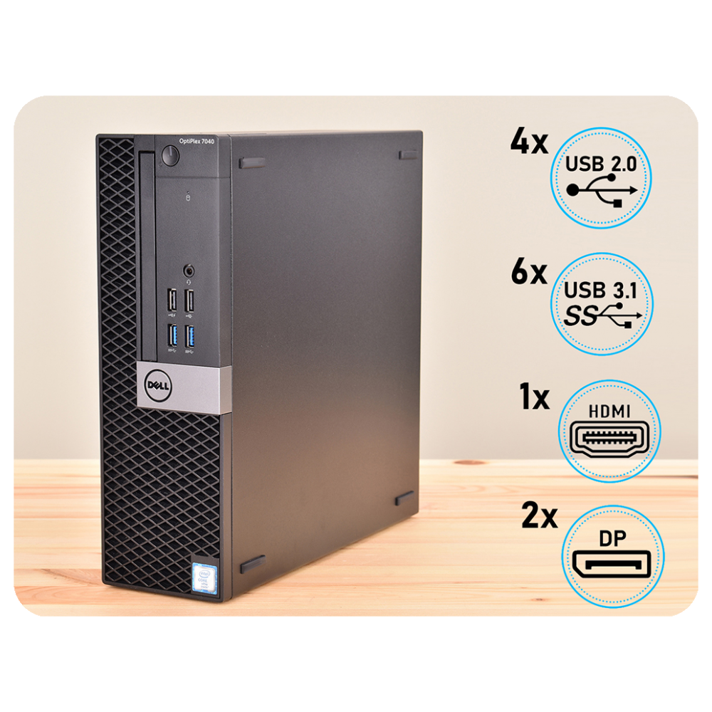 Komputer PC Dell OptiPlex 7040 SFF i5-6500/8GB/256GB SSD NVMe/W11P - 18109