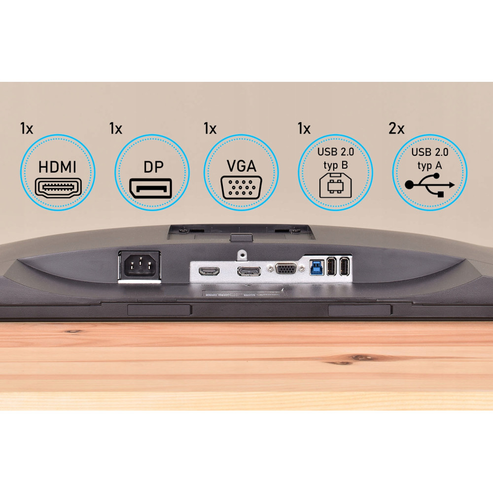 Nowoczesny Monitor Dell 22 cale HDMI bez podstawy - 214