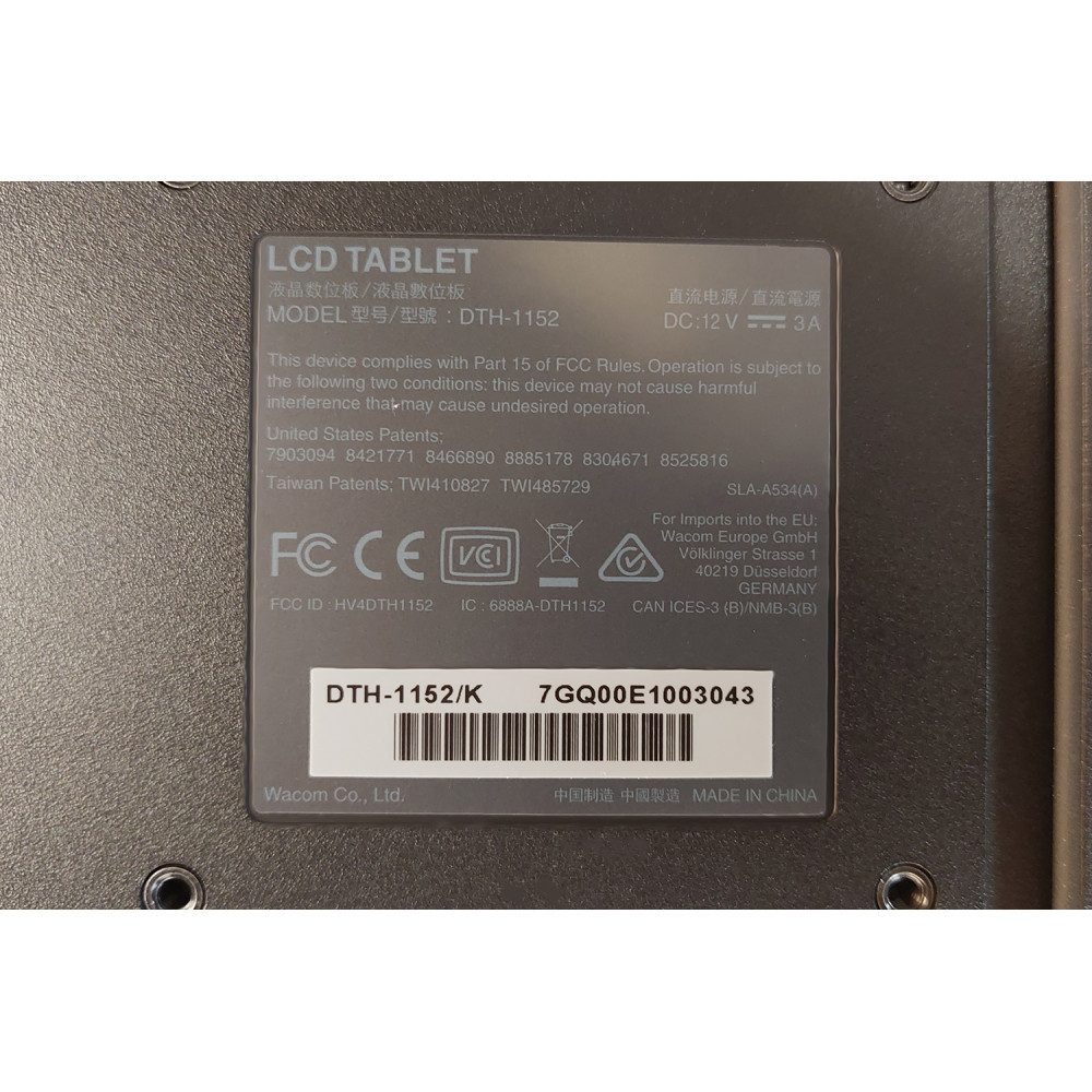 Ekranowy tablet do podpisu elektronicznego Wacom DTH-1152/K - 2712