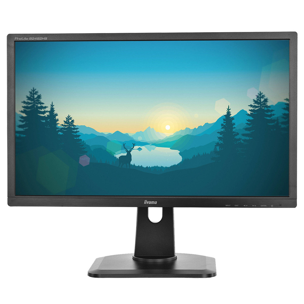Poleasingowy Monitor iiyama B2482HS-B1 24 cale Full HD HDMI Głośniki 1ms PIVOT - 4317
