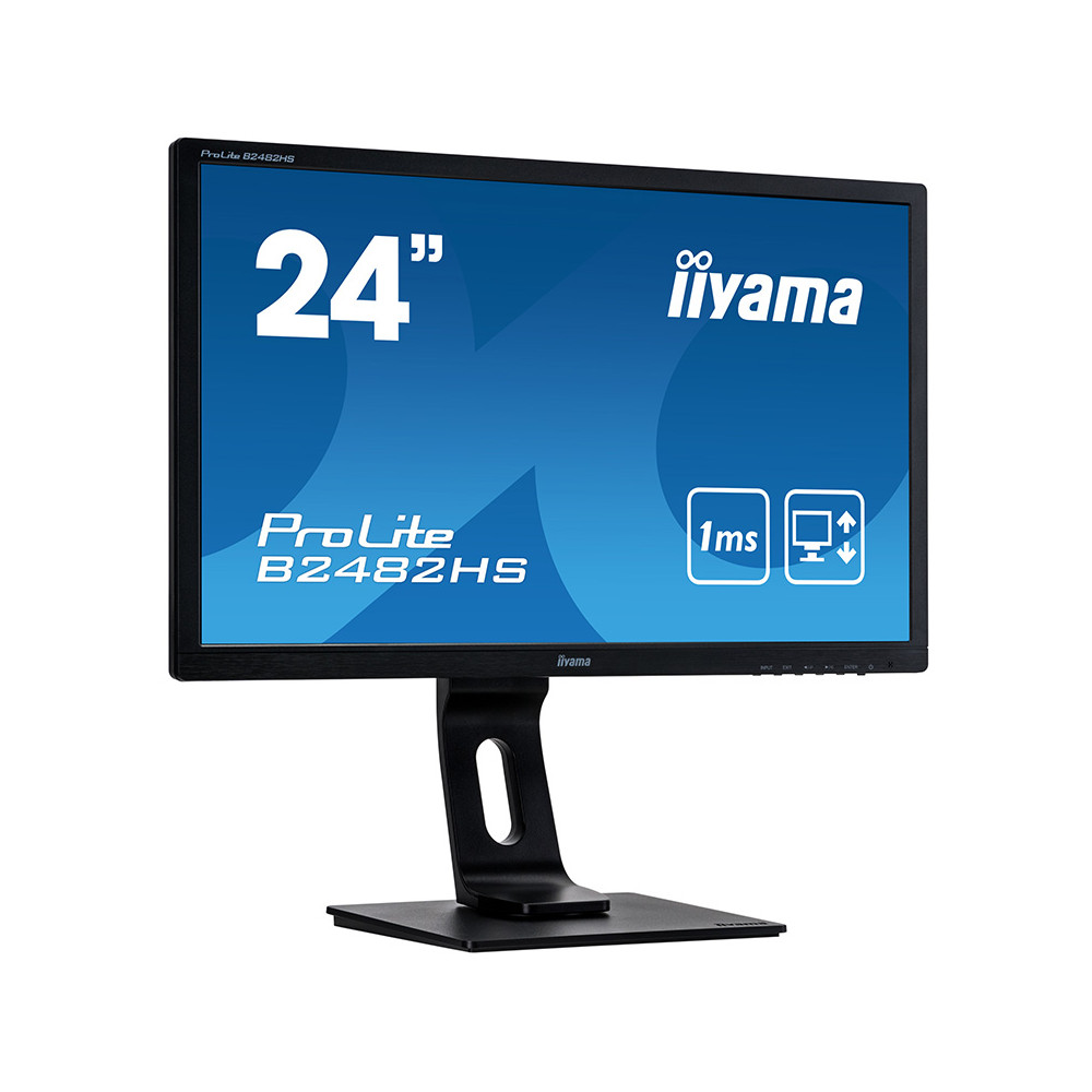Poleasingowy Monitor iiyama B2482HS-B1 24 cale Full HD HDMI Głośniki 1ms PIVOT - 4318