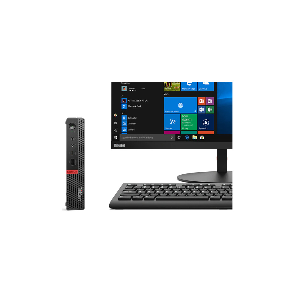Mini PC Lenovo ThinkCentre Pentium Gold 16GB 512GB SSD HDMI USB C HTPC - 4627
