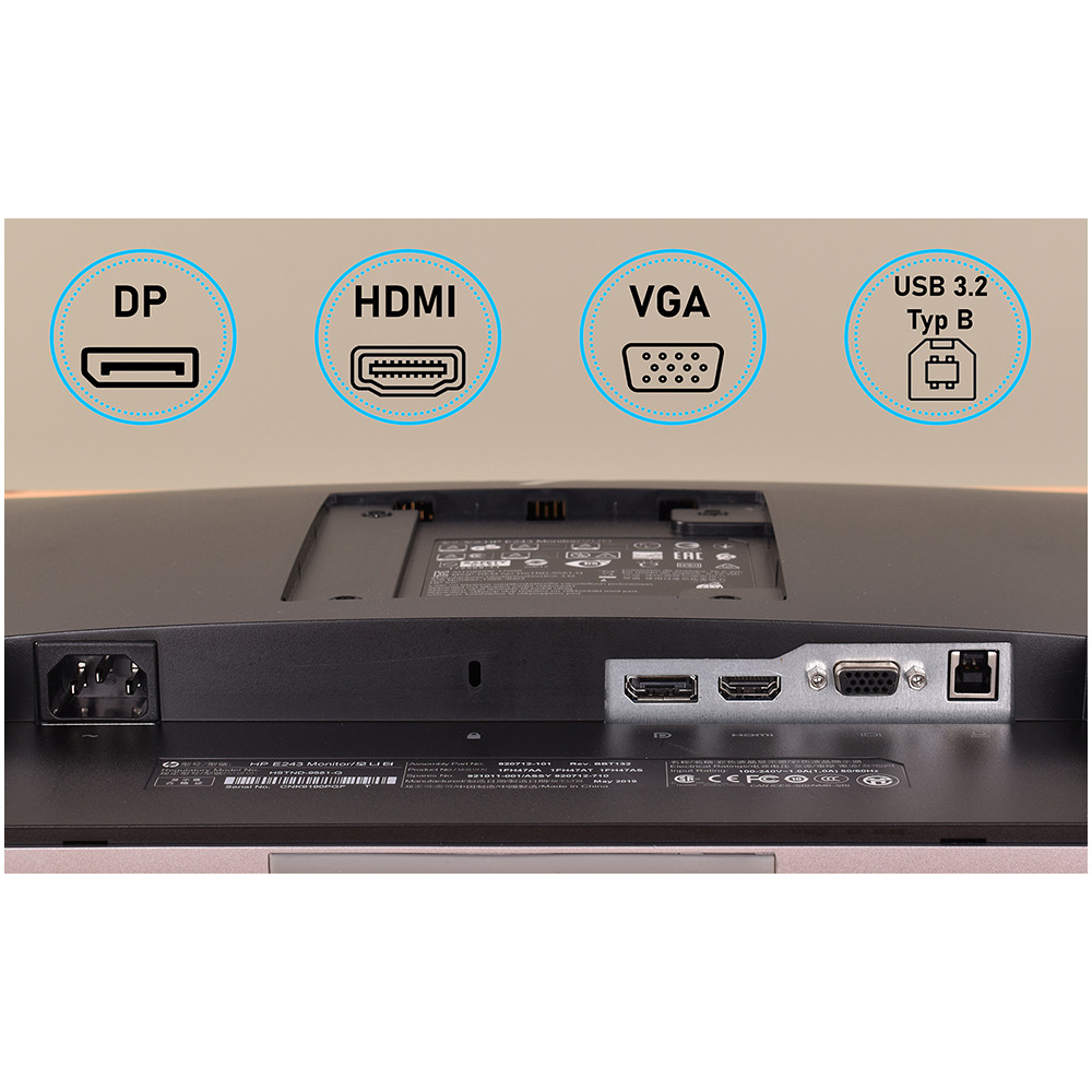 Monitor LED HP E233 23 cale 1920 x 1080 Full HD IPS HDMI Bezramkowy - 5667