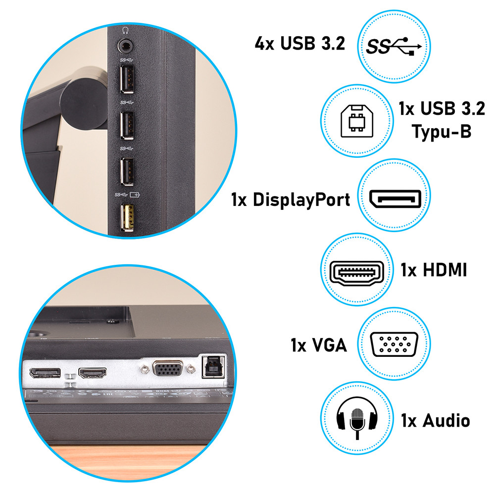 Monitor LED Lenovo ThinkVision T22i-10 22 cale 1920 x 1080 Full HD IPS - 7753